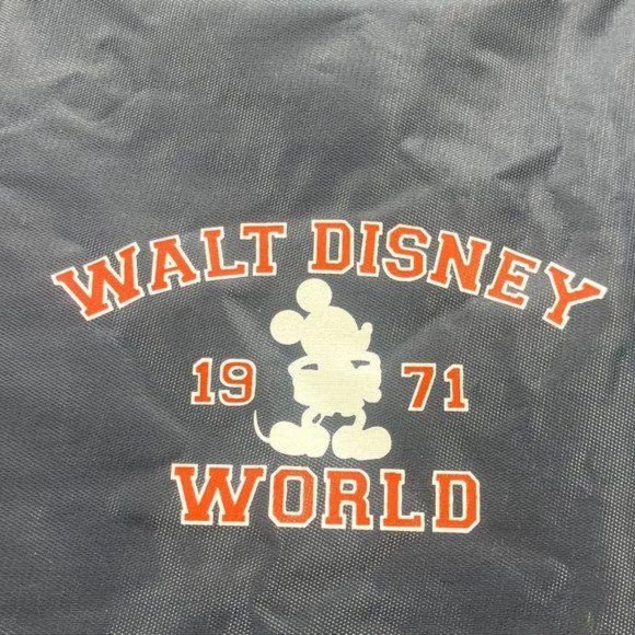 Disney World 1971 Mickey Blue Nylon Large Tote Bag - Picture 2 of 16